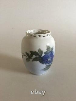 Vase Art Nouveau Royal Copenhagen Avec Dessus Perforé No 1763/160