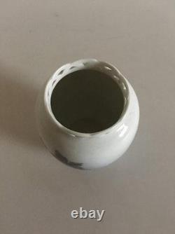 Vase Art Nouveau Royal Copenhagen Avec Dessus Perforé No 1763/160