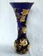 Vase Art Nouveau cristal de Baccarat bleu cobalt