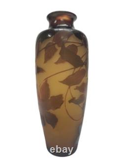 Vase Art Nouveau d'argental de Paul Nicolas à Décor De Clématites