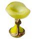 Vase Art Nouveau en Pâte de Verre & monture Bronze Fleur Serpent signé Mady