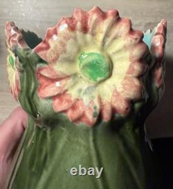 Vase Art Nouveau en barbotine de Francis Masse(178)Début 20 Siècle(Voir Fotos)