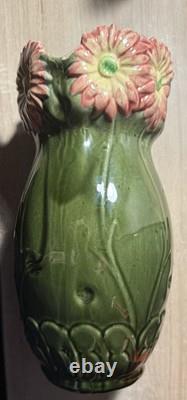 Vase Art Nouveau en barbotine de Francis Masse(178)Début 20 Siècle(Voir Fotos)