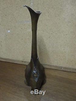 Vase Art Nouveau en bronze signé Maurel Epoque XIX°