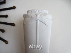 Vase Art nouveau en biscuit modèle LIBELLULE par Christofle