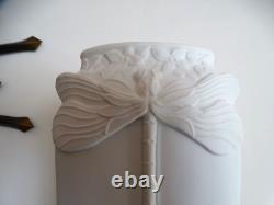 Vase Art nouveau en biscuit modèle LIBELLULE par Christofle
