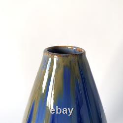 Vase Art nouveau en faïence émaillée de Gustave de Bruyn, Fives-Lille 1910s