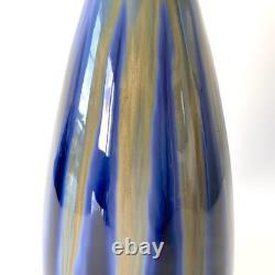 Vase Art nouveau en faïence émaillée de Gustave de Bruyn, Fives-Lille 1910s