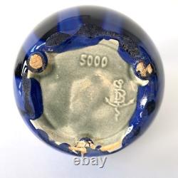 Vase Art nouveau en faïence émaillée de Gustave de Bruyn, Fives-Lille 1910s