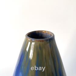 Vase Art nouveau en faïence émaillée de Gustave de Bruyn, Fives-Lille 1910s