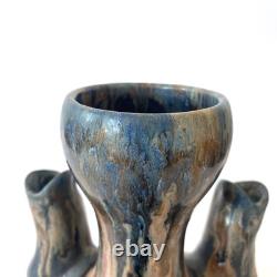 Vase Art nouveau en grès de Puisaye flammé, Maure & Lebret Poterie des Ligers