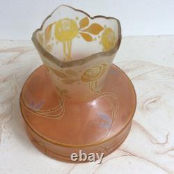 Vase Beyermann & Co Haida Art Nouveau 1910 Décor de Roses