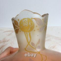 Vase Beyermann & Co Haida Art Nouveau 1910 Décor de Roses