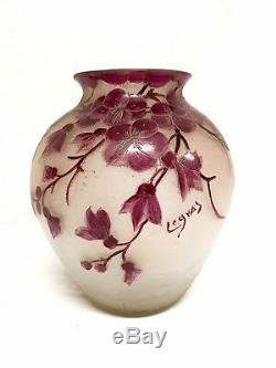 Vase Boule Art Nouveau Signé Legras