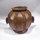 Vase Boule D'après Gustave Serrurier-Bovy En Cuivre Martelé-Bois Art Nouveau