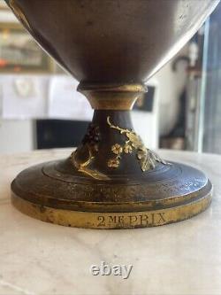 Vase Bronze offert Par La Compagnie Des Tramways & Omnibus De Bordeaux 1882