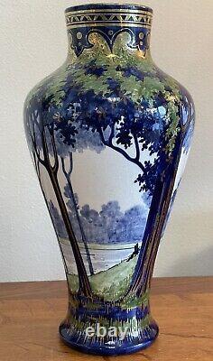 Vase Céramique Art Nouveau BFK Boch Frères Keramis Signé