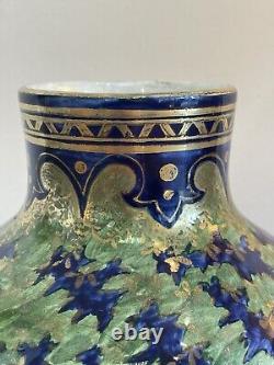 Vase Céramique Art Nouveau BFK Boch Frères Keramis Signé