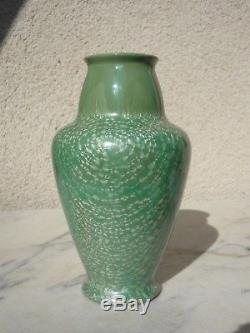 Vase Ceramique Gres A Cristallisations Sarreguemines Modele Etna Art Nouveau