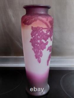 Vase Charles Vessiere Verre Multicouche Dégagé A L'acide Art Nouveau Nancy