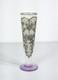 Vase Coupe Jugendstil Autriche Art Nouveau Verre Soufflé Métal Époque 1910