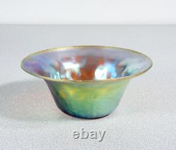 Vase Coupe WMF Série Myra Verre Soufflé Iridescent Époque 1930S Art Nouveau