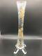 Vase Cristal Doré Decor Floral Art Nouveau
