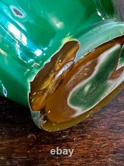 Vase D'Argental en verre mutlicouche dégagé a l'acide Art nouveau