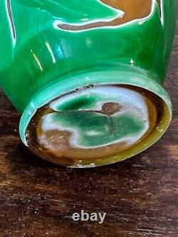 Vase D'Argental en verre mutlicouche dégagé a l'acide Art nouveau