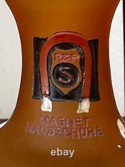 Vase D'Argental en verre mutlicouche dégagé a l'acide Art nouveau