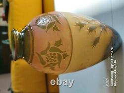 Vase D'argental Art Nouveau art Déco Verra Camée