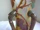 Vase Daum Nancy Époque Art Nouveau En Verre Multicouches Décor Dégagé A Lacide
