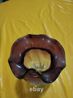 Vase Emaille Art Nouveau 21,5 Cms