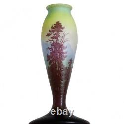 Vase Emile Gallé Nancy Vosgiens 1900 Art Nouveau Era Daum, Muller, d'Argental