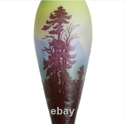 Vase Emile Gallé Nancy Vosgiens 1900 Art Nouveau Era Daum, Muller, d'Argental