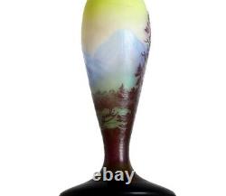Vase Emile Gallé Nancy Vosgiens 1900 Art Nouveau Era Daum, Muller, d'Argental