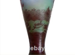 Vase Emile Gallé Nancy Vosgiens 1900 Art Nouveau Era Daum, Muller, d'Argental