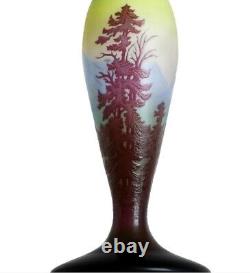 Vase Emile Gallé Nancy Vosgiens 1900 Art Nouveau Era Daum, Muller, d'Argental