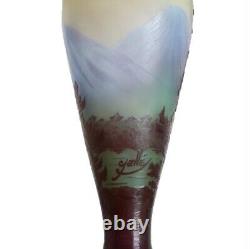 Vase Emile Gallé Nancy Vosgiens 1900 Art Nouveau Era Daum, Muller, d'Argental