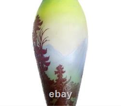 Vase Emile Gallé Nancy Vosgiens 1900 Art Nouveau Era Daum, Muller, d'Argental