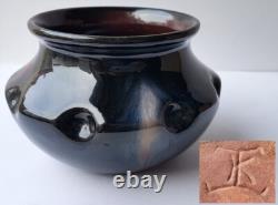 Vase En Céramique Art Nouveau Signé THEODOR KEERL Environ 1910 1920 K349