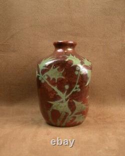 Vase En Gres De Bayeux Atelier Subles Desmant Art Nouveau Irisé