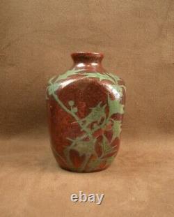 Vase En Gres De Bayeux Atelier Subles Desmant Art Nouveau Irisé