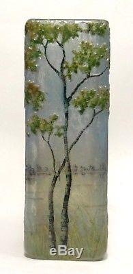 Vase En Pate De Verre Signe Daum Nancy Art Nouveau 1900 No Galle