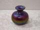 Vase En Verre Design Art Nouveau Vintage Lustre Irisé Fait Main