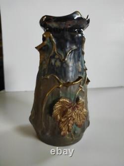 Vase Ernst Wahliss Turn Vienna art nouveau 23 x 13 cm