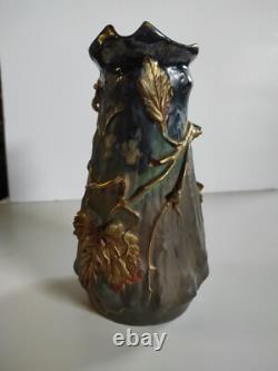 Vase Ernst Wahliss Turn Vienna art nouveau 23 x 13 cm