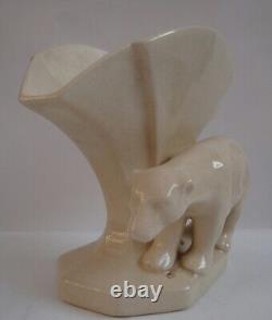 Vase Figurine Ours Animalier Style Art Deco Style Art Nouveau Porcelaine Ceramiq