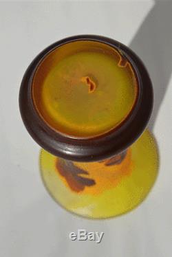 Vase Gallé pâte de verre, art nouveau, daum