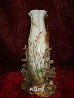 Vase Grenouille Elfe Fee Style Art Deco Style Art Nouveau Porcelaine Bronze